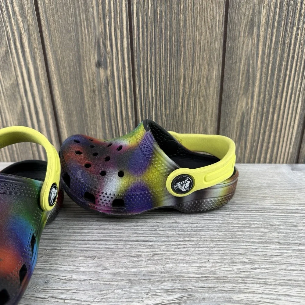 Crocs Classic Solarized Multicolor Toddler Clog Size C 6 Tie Dye